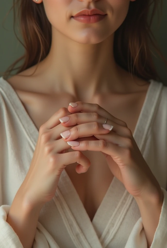 Beautiful hands、nail、Back of hand