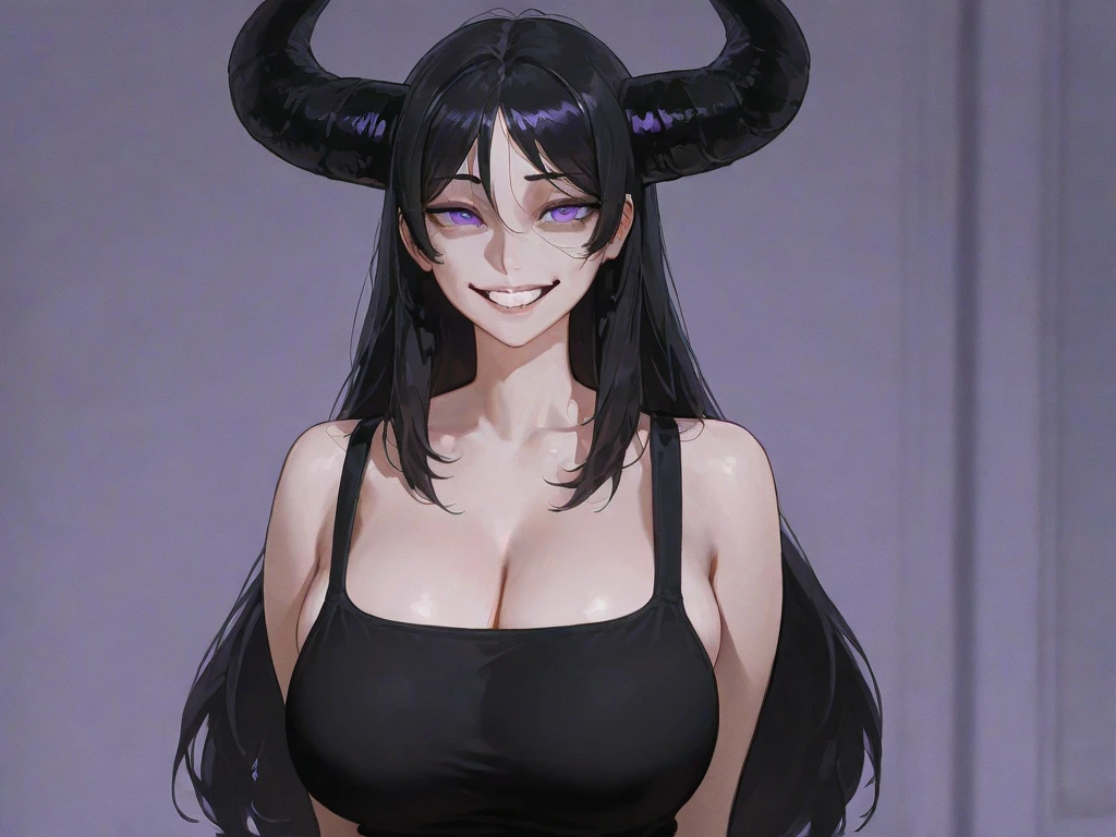 shingeki_no_kyojin_s4_style, portrait, solo, redhoodx, very long hair, mechanical horns, tinted glasses, big breast, latex bra, latex gloves, latex panties