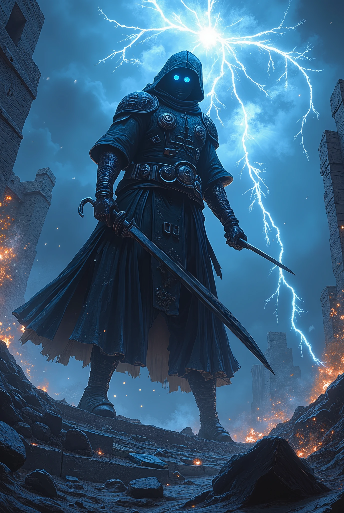 "Ninja Harry Potter – Arcane Shinobi Duel"
At twilight, atop the ruins of a shattered ancient tower deep in the Forbidden Forest, Ninja Harry Potter stands cloaked in a tattered obsidian shinobi robe, inscribed with glowing magical runes. His wand is holstered in a forearm sheath, while his other hand performs rapid arcane hand seals — summoning spectral serpents made of lightning. His iconic scar glows faintly under his rune-etched shinobi headband, and his glasses reflect blue flames dancing in the mist.
Facing him is a rogue Death Eater-nin, masked and cloaked, wielding a dual-bladed cursed scythe infused with dementor essence. The air between them distorts with tension as spells and chakra-fused techniques explode in a flurry — light-speed teleportation, shadow clone illusions, wand-enhanced kunai, and giant Patronus beasts summoned mid-air.
The duel escalates: lightning tears the sky, shattered runes float midair like paper seals, and enchanted throwing stars (shuriken) slash through cursed mist. A summoned arcane phoenix bursts forth behind Harry as he dashes in a final spinning strike with a magic-charged Rasengan-like spell — powered by pure will and ancestral magic.
Style: ultra-cinematic, Naruto x Harry Potter fusion, fast-cut animation feel, glowing magic seals, sakuga motion lines, shattered landscape, floating debris, close-up of intense eyes, dynamic mid-air poses.
Visual Tags: Ultra-Realistic, 32k Concept Art, Epic Lighting, Arcane Ninja, Magic-Chakra Fusion, Misty Background, Motion Blur, Film Grain Texture, Dynamic Angle Shot, Cinematic Action Painting.