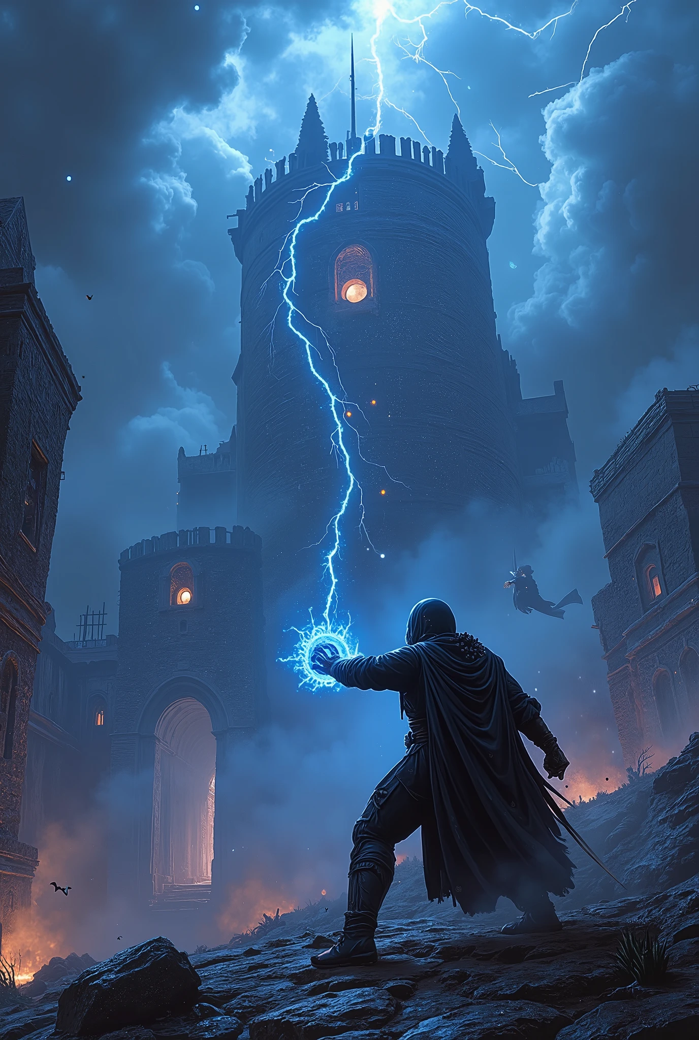 "Ninja Harry Potter – Arcane Shinobi Duel"
At twilight, atop the ruins of a shattered ancient tower deep in the Forbidden Forest, Ninja Harry Potter stands cloaked in a tattered obsidian shinobi robe, inscribed with glowing magical runes. His wand is holstered in a forearm sheath, while his other hand performs rapid arcane hand seals — summoning spectral serpents made of lightning. His iconic scar glows faintly under his rune-etched shinobi headband, and his glasses reflect blue flames dancing in the mist.
Facing him is a rogue Death Eater-nin, masked and cloaked, wielding a dual-bladed cursed scythe infused with dementor essence. The air between them distorts with tension as spells and chakra-fused techniques explode in a flurry — light-speed teleportation, shadow clone illusions, wand-enhanced kunai, and giant Patronus beasts summoned mid-air.
The duel escalates: lightning tears the sky, shattered runes float midair like paper seals, and enchanted throwing stars (shuriken) slash through cursed mist. A summoned arcane phoenix bursts forth behind Harry as he dashes in a final spinning strike with a magic-charged Rasengan-like spell — powered by pure will and ancestral magic.
Style: ultra-cinematic, Naruto x Harry Potter fusion, fast-cut animation feel, glowing magic seals, sakuga motion lines, shattered landscape, floating debris, close-up of intense eyes, dynamic mid-air poses.
Visual Tags: Ultra-Realistic, 32k Concept Art, Epic Lighting, Arcane Ninja, Magic-Chakra Fusion, Misty Background, Motion Blur, Film Grain Texture, Dynamic Angle Shot, Cinematic Action Painting.