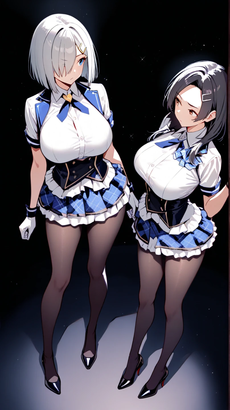 TakaRi， 独奏， 1girll， whaite hair， long whitr hair， Purple eye， ssmile， standing on your feet， dynamicposes， 8K， tmasterpiece， best qualtiy， absurderes， Perfect anatomy， cinmatic lighting， cowboy lens， （Police uniform：1.1）， trouser，Pregnant belly，Pregnant belly
