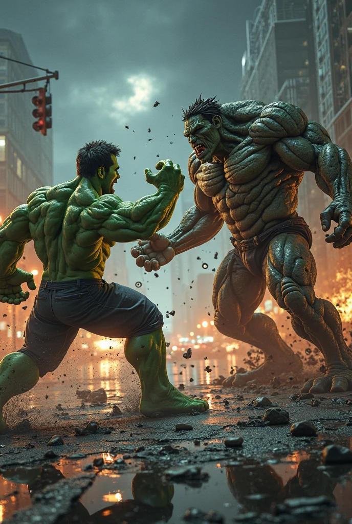 hulk, wolverine, fighting in a laboratory, extremely detailed, 4k, 8k, highres, masterpiece:1.2, ultra-detailed, realistic, photorealistic, photo-realistic:1.37, HDR, UHD, studio lighting, ultra-fine painting, sharp focus, physically-based rendering, extreme detail description, professional, vivid colors, bokeh, comic book style, dynamic action pose, cinematic lighting, gritty, dark and moody atmosphere, dramatic shadows
