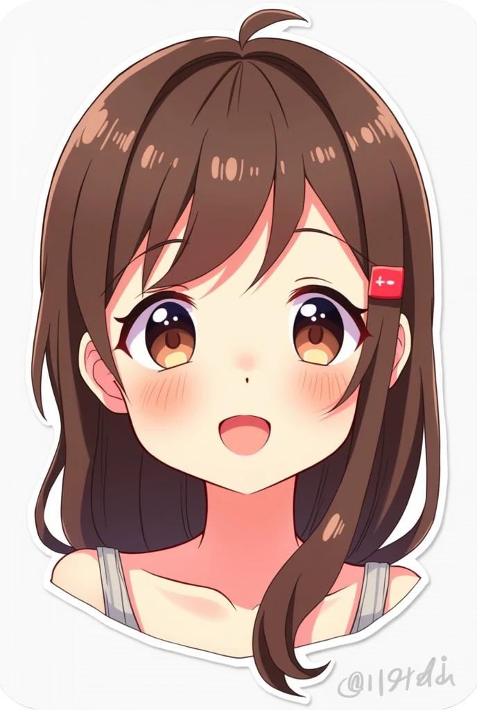 ((1girl)), chibi, big head, tiny, super fine illustration, vibrant colors, absurdres extremely detailed CG, 8k wallpaper, (masterpiece:1.3), dynamic angle, dynamic pose,
best quality, depth of field, cinematic lighting, ultra detailed, brown long hair, very straight hair, large breast, white knit dress , 20yo, cute, very baby face, brown eyes, kawaii, smile, droopy eyes, arms at sides, smartphone, modern living room, peace fingers, Hold your smartphone in your hand、The screen is facing you