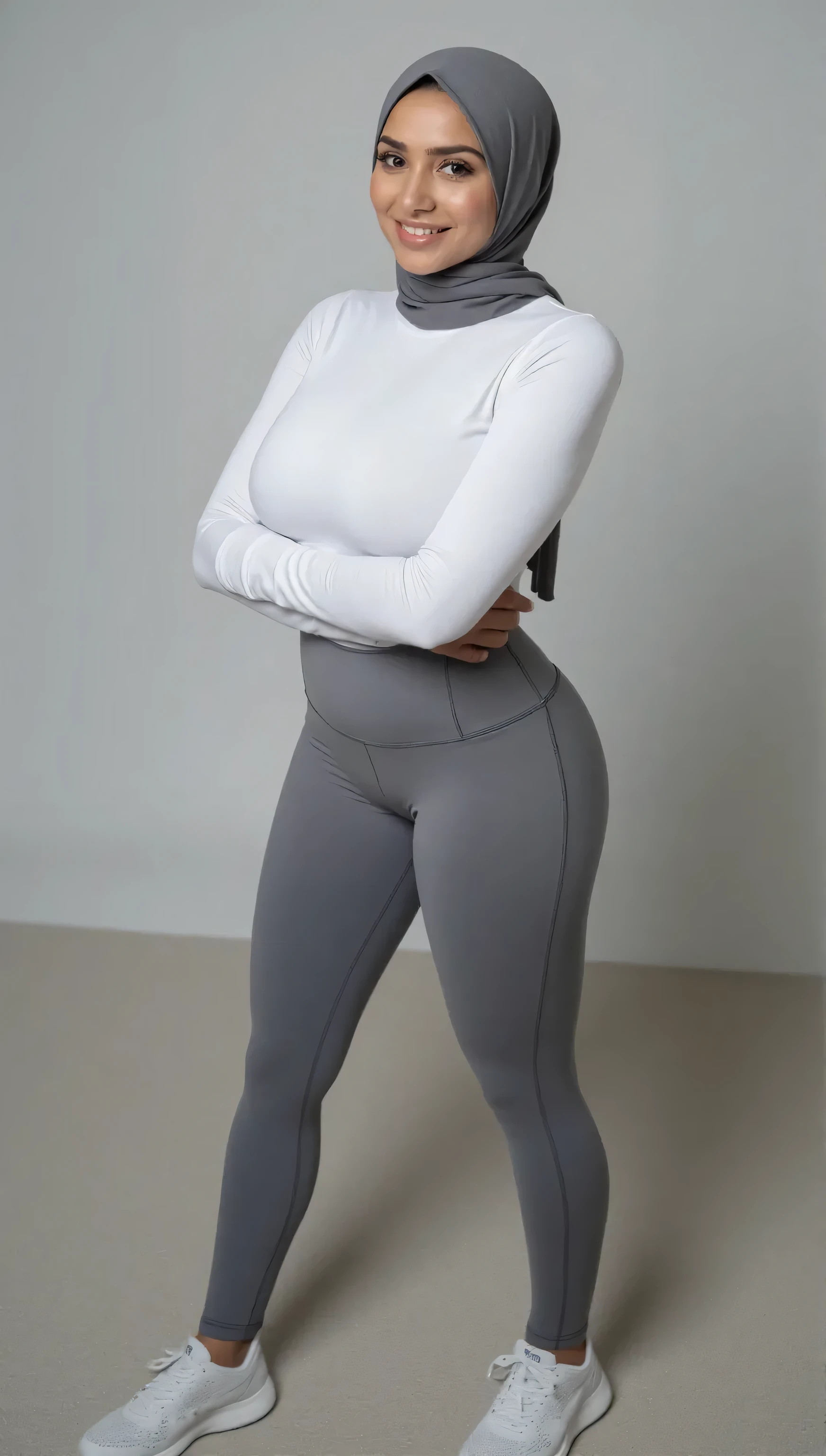 <lora:uggs_3750_lora_f32:1> uggs (masterpiece, best quality), 1girl, black skin tone, (18|24|30|40) y.o, short frizzy hair,  sports hoodie, black leggings, (full body:1.3), hallway, side view