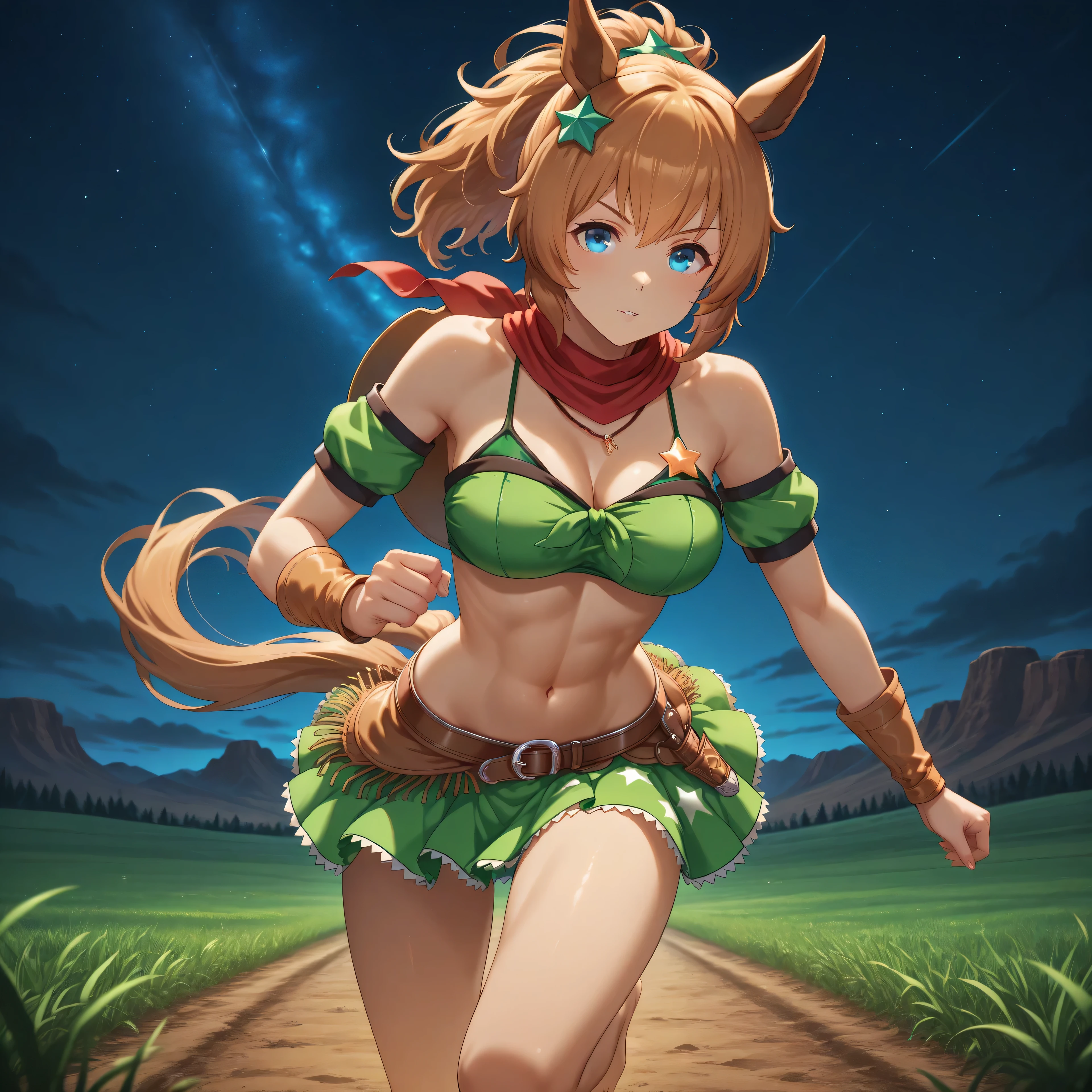 Game character standing drawing design,Orc female,Leather armor,Fur shoulders,Stout limbs,Strong muscles,The barefoot,Holding a huge barbed stick,Different layers overlay,Different angles,(full bodyesbian:1.4),solid color backdrop,clean backdrop,depth of fields,high light,Real light,Ray traching,OC renderer,UE5 renderer,Hyper-realistic,best qualtiy,8K,Works of masters,super-fine,Detailed pubic hair,Correct anatomy,