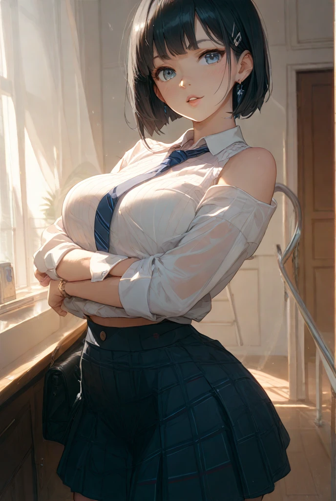 (((masterpiece,Highest Resolution,4K High Resolution,Crisp image quality:)Pussy juice(Detailed Hair,)(Inserting a dildo into a beautiful pussy)((Cool Beauty Teacher,Insurance Classes,Sex class:1.2)(Adult Women:1.5)Beautiful big breasts,blackboard,Pupil,Chalk,(It is getting attention from students)Embarrassing