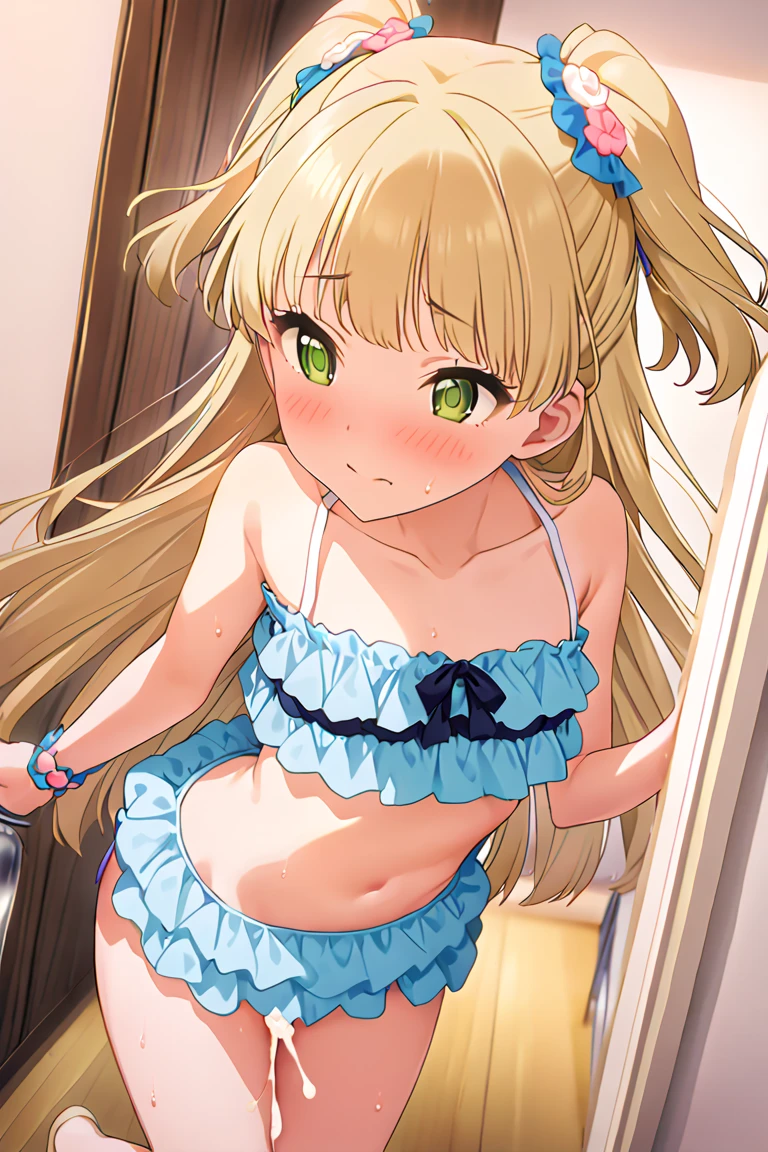 {{{{{16k,Ultra High-resolution realistic photograph of neat virgin junior high school girl's in loungewear as pretty as a actress in the sex lounge, junior high school girl's erotic expression at the moment she loses her virginity, She is a pure junior high school girl, but with each stroke she grew to love sex, shaking her hair with a superb riding position piston, her body hot and musky and naturally vocalizing, the unknown sensation enveloping her and dyeing her naughty expression, The junior high school girl's sexuality is rising and her chest is so hot that she looks like she's about to go sexual crazy}}}}},{{Extremely detailed}},{{{{{dye her cheeks flush and integrated her head pure small, thick lips, Enchanting thick gross idol's Lips}}}}},{{{{{the bang straight hair}}}}},{{{{{with deep and sexy cleavage, She get more attractive and smoother her body, her expression and appearance are transformed into that of a pure, Her shame when her loungewear is rolled up exposing her body, Her white tits are so fluffy, and are depicted in great detail, cutely budding nipples, She's in junior high school, but her sex appeal from her cleavage fills the room, An junior high school girl is still tiny, but her bodyline and tits and hips are getting sexier and girl who was just a  gets a large amount of female hormones flowing through her and her expression becomes woman}}}}}