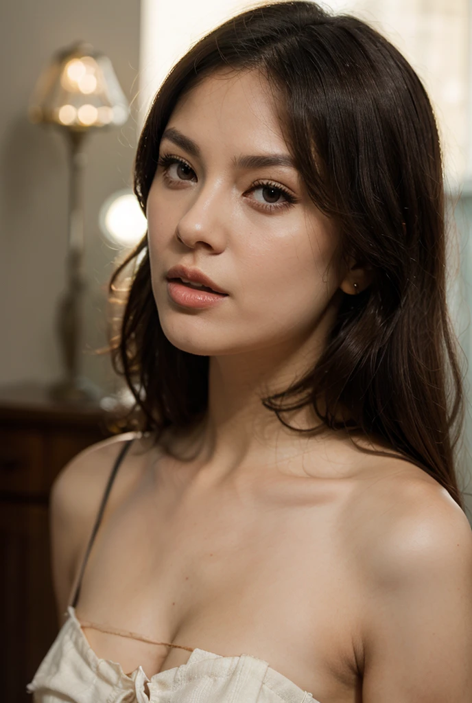 a stunning black female portrait, Her deep, ebony skin is smooth and radiant, ((she's sits in close-up winking at camera)),blue velvet background, (highest quality fabric velvet texture background), lush blue drapery with accent highlights, film quality, dark skinned woman winks at viewer, (ultra-realistic , she's in deep darkness ,soft accent candlelight, gorgeous rembranndt like lighting, (Rembrandt patch), (highest quality fabric texture), crimson fabric, sienna, Her luscious, curly hair cascades down, framing her face with an aura of untamed allure. With striking almond-shaped eye, she winks, adorned with long, fluttering lashes, the color of rich, dark chocolate, a world of seduction and passion. Finely detailed(Fine-grained), (highest detail skin texture peach-fuzz earlobe realistic) ○○ res – ultra high res(A high resolution) , very high texture res(light resolution), Realistic – Realistic Photorealistic – (photorealistic beautiful eye, pupil color, 4k) , 8K,extreme detail, close and intimate, she looks to viewer, captivating eyes looking at us,Her perfectly sculpted lips, highly real lipglass,painted a bold shade of crimson. she is Ingres, Vermeer, is a work of art, curvaceous and enticing. indulge in the exploration of desire.solo woman, (highest quality fabric texture), drapery flowing background, long dark hair, every detail,Fine facial features, Masterpiece – Masterpiece ○○ quality – ○○ quality best quality(Highest Quality) ,Leica film, best, solo female, High quality (hiquality) etc ○○ detailed – ○○ details ultra detailed(Ultra-fine ), Photorealistic, Extremely detailed(Extremely detailed) , Finely detailed(Fine-grained), (highest detail skin texture peachfuzz earlobe realistic) etc ○○ res – ○○ resolution ultra high res(A high resolution) , very high texture res(light resolution), Realistic – Realistic Photorealistic – photorealistic beautiful – beautiful 4k , 8K, ancient sexuality, close and intimate,