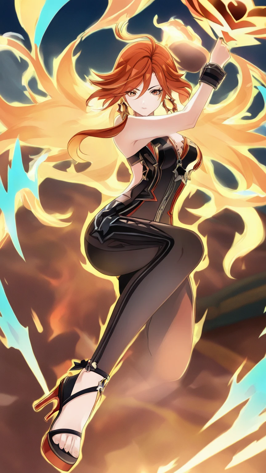 Anime - Chinese woman standing in golden unreal space in sexy hanfu and armor, seductive anime girl, sexy ancient female warrior, full body details, (big breasts 1.4), (long legs 1.1), [ 4 k digital art ]!, smooth anime CG art, female action anime girl, shiny white skin, adult version, full body pose, perfect body, 18 forbidden