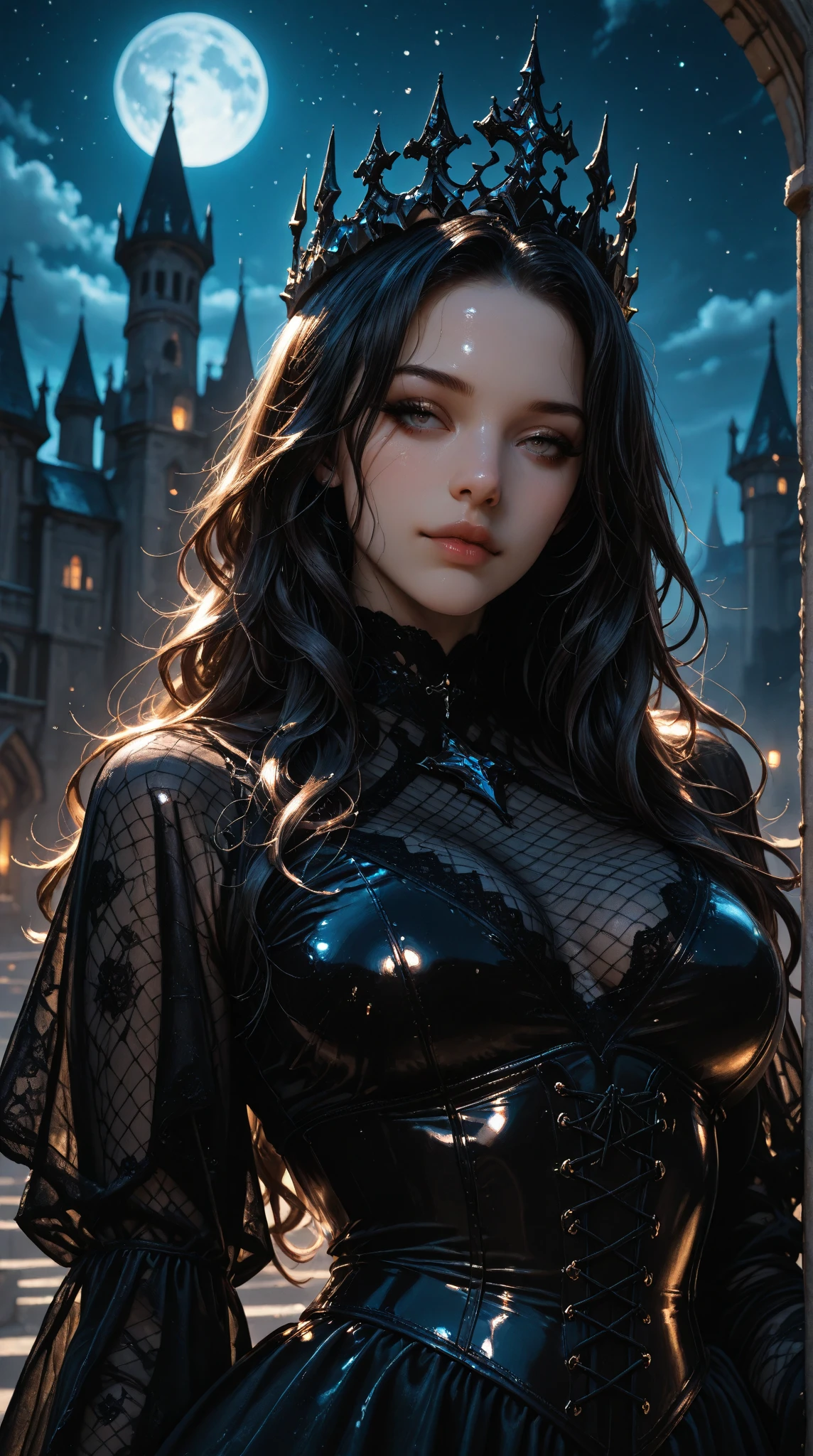 Fotoretrato de uma mulher jovem usando fantasia de halloween, With Halloween-themed background. foco nítido. Imagem realista altamente detalhada, detalhes intricados. UHD, 8k