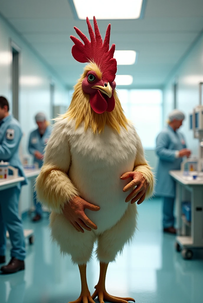 A rooster made human testicle whose made  is like a human testicle photo hd