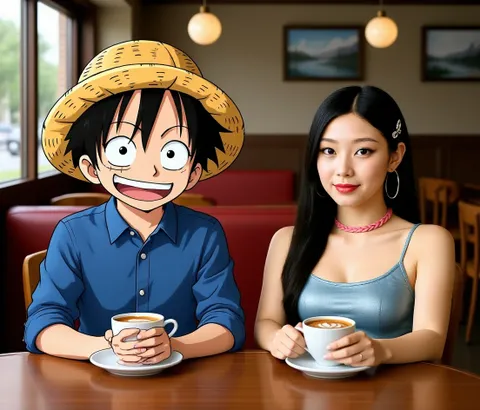 和路飞一起喝杯咖啡