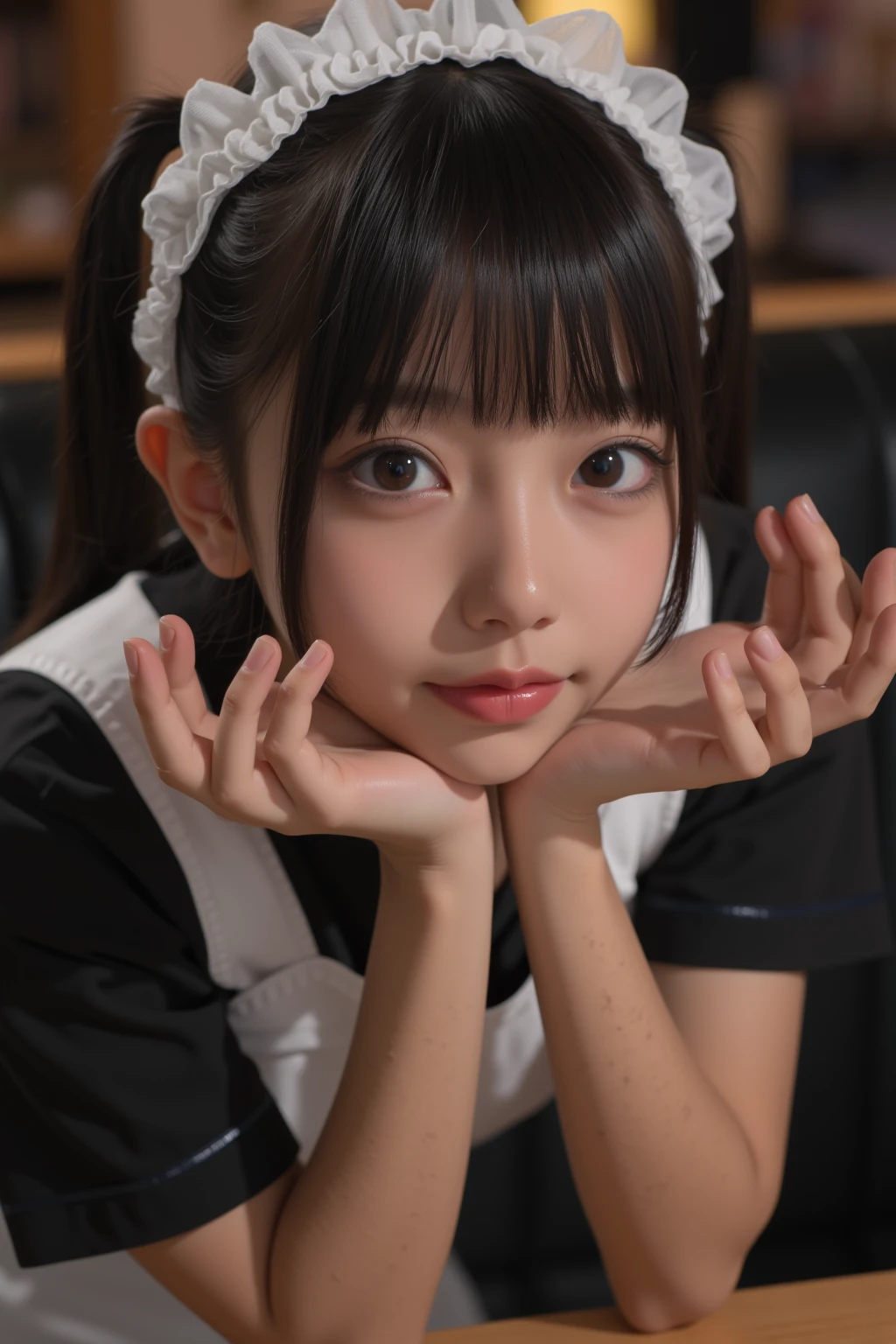 Tabletop, Highest quality, 8K, I'm 11 years old, Teen, RAW Photos, Absurd, Award-winning portraits, smile, smile, alone, Idol's face, Viola Lace, Gardenia, Delicate girl, Upper Body,Full Body Shot, Digital single-lens reflex camera, Looking at the audience, Frank, Sophisticated, Zola々right, Thin arms,Small Mouth,Cute face, Beautiful and slim legs、Professional Lighting, Film Grain, chromatic aberration, (Eye and facial details:1.0), (Bokeh:1.1), Japanese Kimono、Shrine maiden costume、high school girl、shrine、river、torii、Beautiful and slim legs、Nipple flickering、