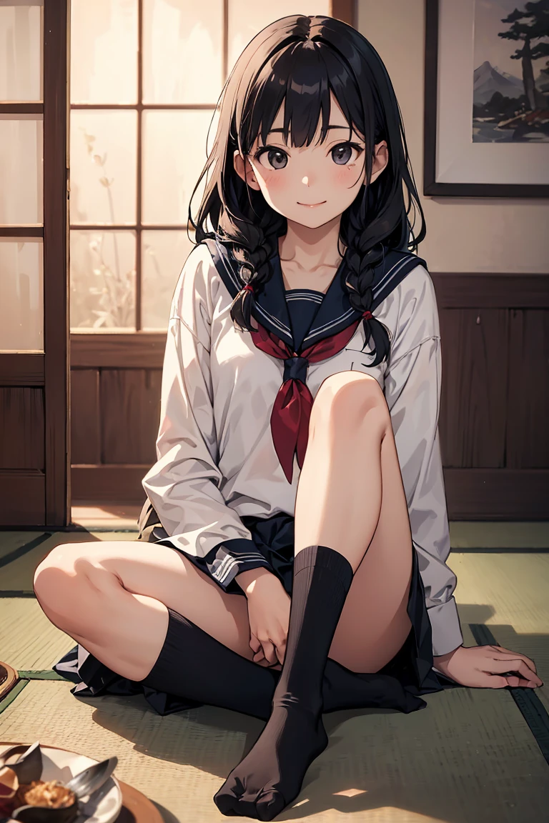 (Realistic silk panties:1.3),(Look directly at the viewer:1.5),(Big smile:1.2)32k, Tabletop, RAW Photos, Highest quality, Realistic, 非常に精細な CG Unity 32k 壁紙, Depth of written boundary, Cinematic Light, Lens flare, Ray Tracing, (Very beautiful face, Beautiful Lips, Beautiful Eyes), Complex and detailed face, ((Highly detailed skin)) One Girl, Deep Shadow, Cutest Japan Girls, Super Idol, 1 Girl,(Smile:1.3), Clear Eyes, Front shot, (Pale skin), (Big eyes:1.2), Look forward, (Brown Hair), Thick thighs, (Japanese School Uniform:1.1),(Double Iris:1.3),Long eyelashes,(White panties:1.2),Balanced and elegant facial features,(Small Mouth:1.1),Droopy eyes, Cubby