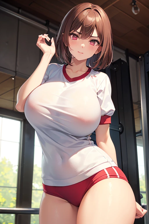 gym, exersice, hot, dark skin, brown skin, brown, sweating, sweaty, big ,brown skin, dark skin,tan, lifting, flustered, blush, black clothes, brown hair, long hair, headphones, brown skin, tan, darkskin, big , headset, white pink shirt, side ponytail, sexy body, big , adult body,brown hair, in pain, treadmill, running on treadmill, huge breasts, sexy adult woman, sprinting, sprinting on treadmill, pink headphones, headphones, , sexy woman, pink eyes, spring, sprinting on treadmill, , darkskin, brown skin, huge breasts , brown skin, dark skin , big boobd , curvy woman