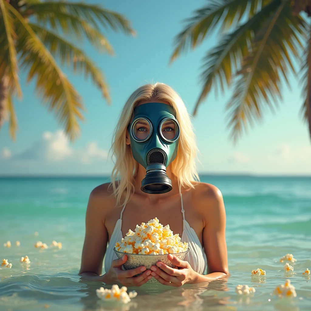 RAW photo, full body portrait shot of a beautiful 70 year old woman wearing a gas mask on the beach, wrinkled face, pink summer dress, full sharp, detailed face, visible feet, blue eyes, (high detailed skin:1.2), 8k uhd, dslr, soft lighting, high quality, film grain, Fujifilm XT <lora:polyhedron_gas_mask-000006:0.5>
few pale freckles, pale skin, snow white skin, oiled shiny skin, dry skin, powdered skin, porcelain skin, blush, flushed cheeks, wrinkles, dark circles under the eyes, beauty spot, moles, blackhead, visible skin detail, dark circles under the eyes, acne scars, goosebumps, remarkable detailed pupils, perfect eyes, perfect hands with four fingers and one thumb each <lora:polyhedron_all_sdxl-000004:0.3>