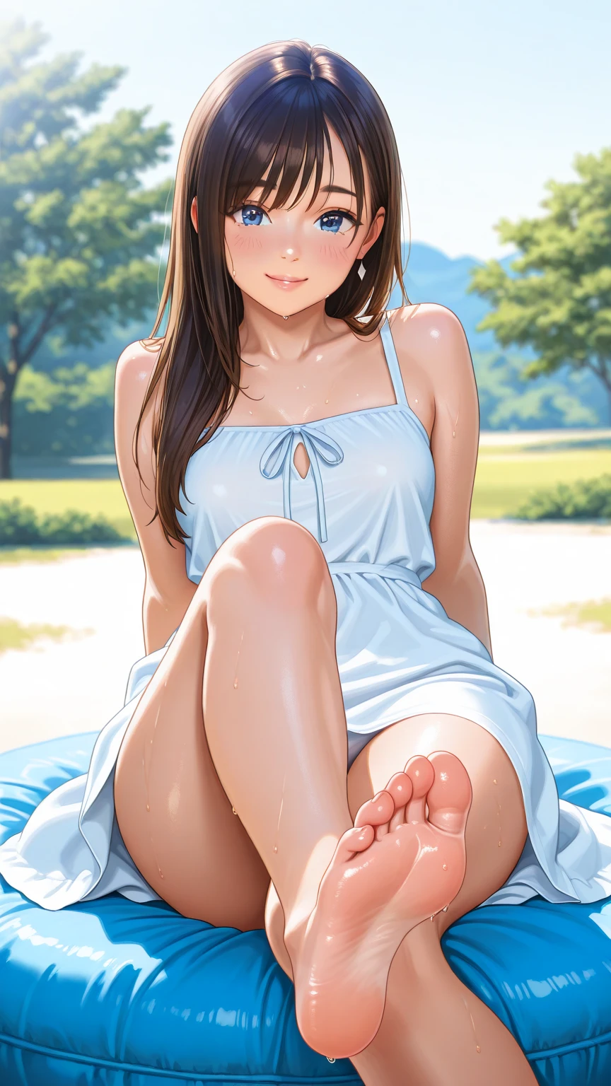 (masterpiece), (best quality), (ultra-detailed), (best illustration), (best shadow), (absurdres), Female, 25 years old, looking at viewer, medium breasts, 1girl, shy, nsfw, orgasm face, climax, light smile,