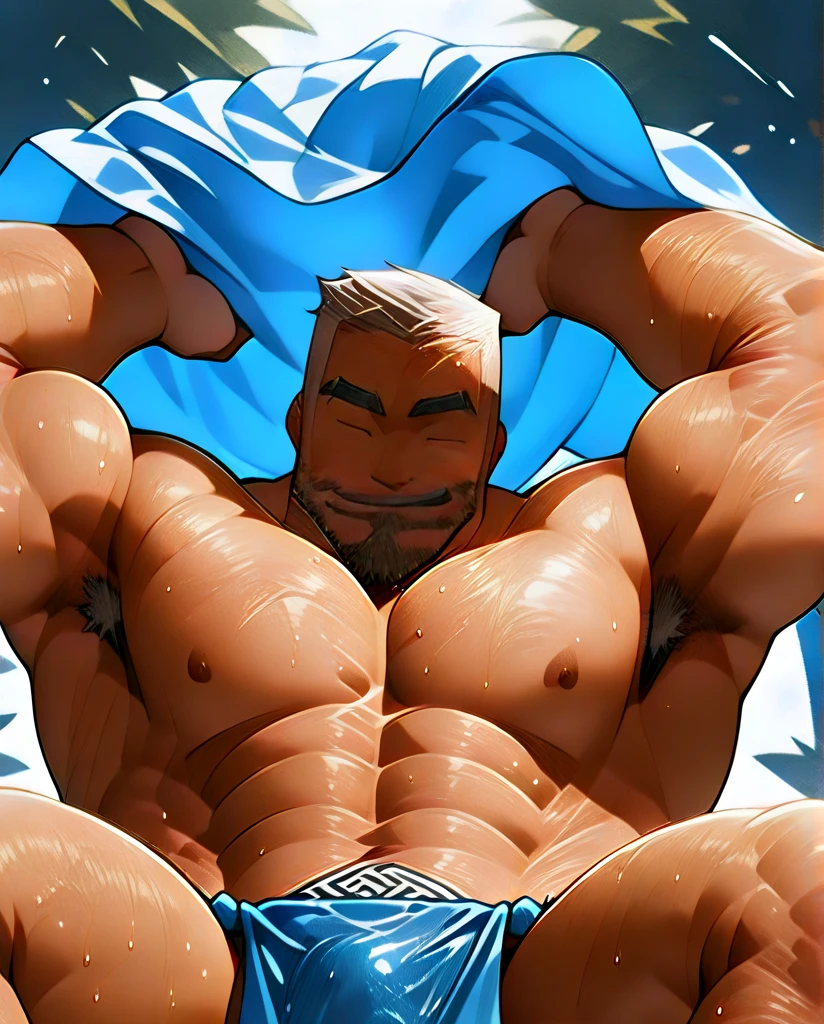 (Masterpiece, Best quality), Man, Wear miniature thongs ((White micro-thong:_Pattern_designs_thongs_perspire_massive pec_Get wet all over your body)) , Bio-luminescence_water_world, wide angles, atheletic body, Male, Shiny_skin, musculature,Silver-eyed orange,Nail shape, determined expression, Small waist, broad chest, large mane, Muscular , illustration, watercolor ink sketch,(large bulge),(Big eggs),Japanese radish,Split legs,Glans,((Crotch propped up)),((Thick body hair)),(hand touching crotch),Armpit hairy,(Bottom-up view),Rounded buttocks,Your hips are forward,((Clothes are soaked)),Hard,(There is a lot of white liquid on the body),butterflys,((Extremely detailed, extremely detailed legs, extremely detailed arms, Extremely detailed face, Perfect Detailed Eyes, perfectly detailed anatomy)),(a broad shouldered)