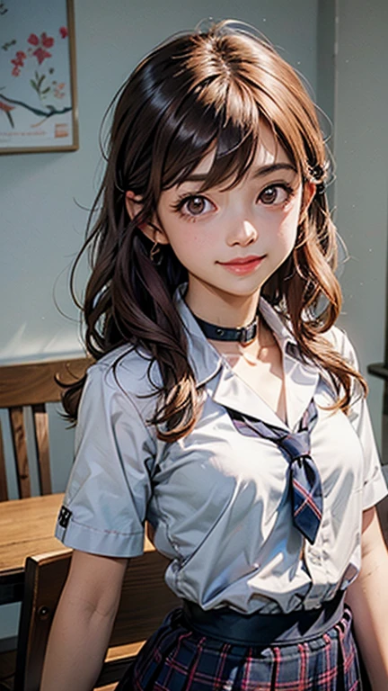 high school girl、classroom、Window seat、Upper Body、Daytime、A little forward、manmen no