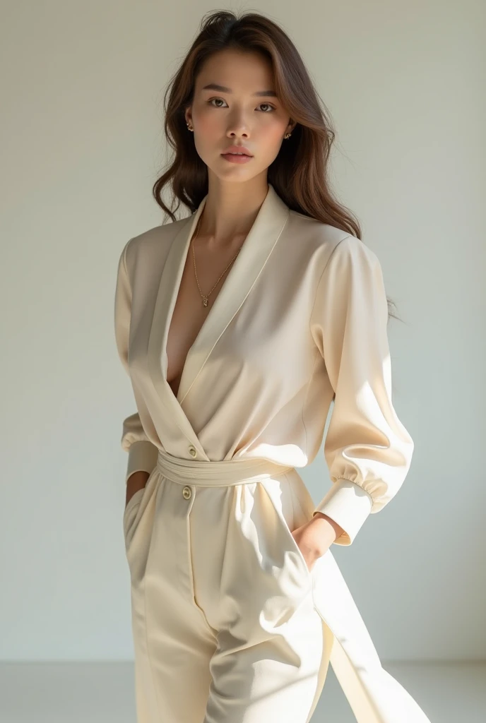 Elegant mature woman、Beautiful Mature Woman、(Quite large saggy breasts:1.5)、(wearing sexy lingerie:1.3),(nsfw)、((Showing nipples)), naked