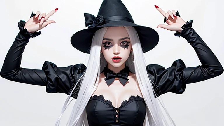 A coloring page with a girl and a cat in a Halloween scene, beautiful witch spooky female, line art colouring page, Retrato de uma jovem bruxa, Bruxa bonita com cabelo longo, black and white coloring, beautiful witch female, coloring book outline, Retrato de uma jovem bruxa, bruxa feminina bonita, clean coloring book page, bela arte de linha, arte vetorial em preto e branco