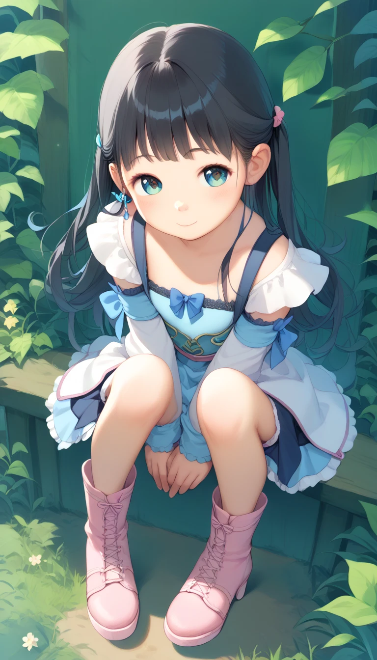 kafuu chino,solo,loli,petite,{best quality}, {{masterpiece}}, {highres}, original, extremely detailed 8K wallpaper, 1girl, {an extremely delicate and beautiful},looking through legs, blue eyes, --auto --s2