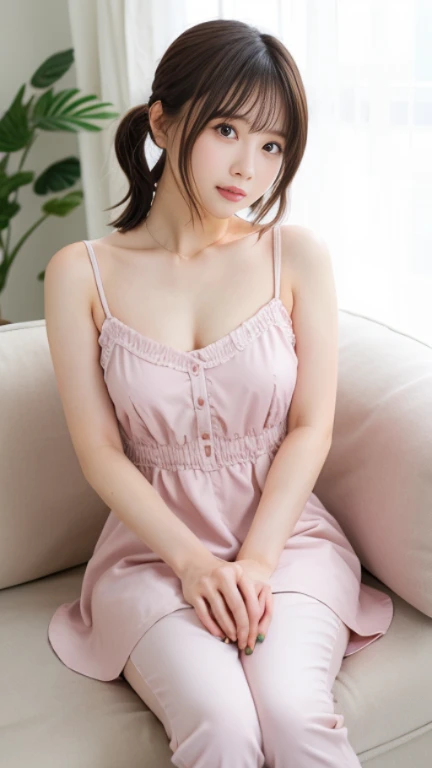 (masutepiece, Best Quality:1.4), Beautiful face, 8K, 85 mm, absurderes, ((Dark bedroom in the hotel))、(Wearing a pink nightgown:1.4), ((cowboy shot:1.5))、((Shot from below:1.4))、violaceaess, gardenia nude:1.4)))、((No bra:1.4))、((Not wearing panties(:1.4)))、(((No Underwear:1.4)))、((Detailed female genitalia、Pubic hair:1.4))、Delicate girl, Solo,(((extremely short hairstyle:1.5)))、Night, Looking at Viewer, Upper body, Film grain, chromatic abberation, Sharp Focus, face lights, Professional Lighting, Sophisticated, (she looked at the viewer with an expression of horror:1.4), ( Background, Bokeh background:1.2), Detail Face、((terrified expression、Shout:1.4))、