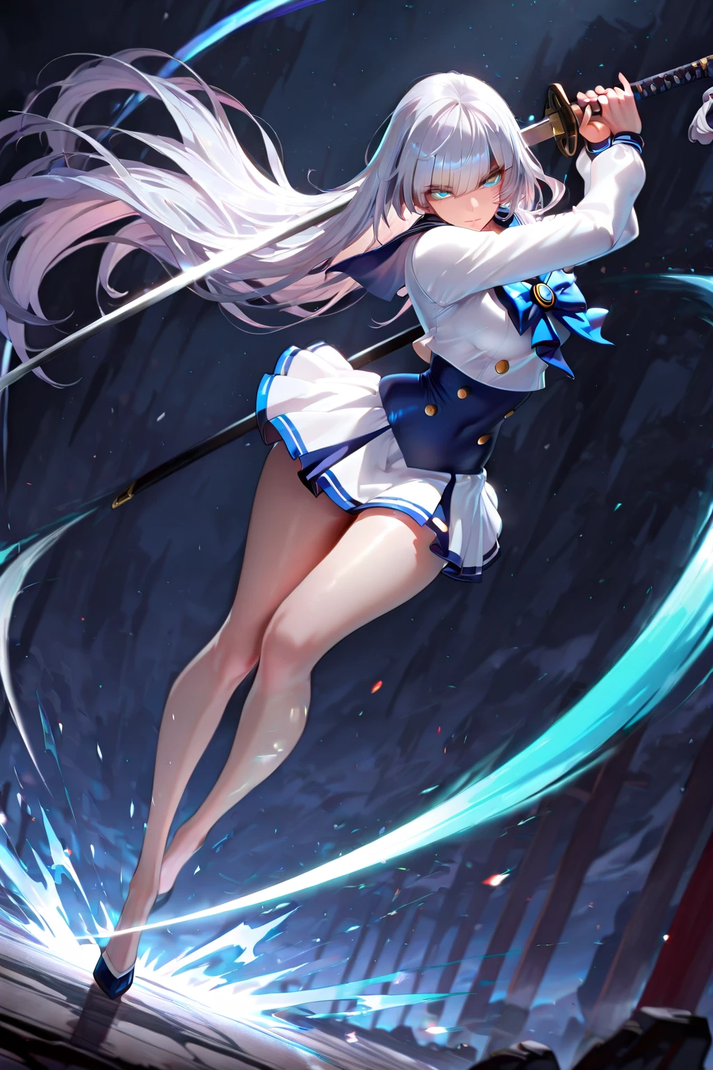 Loli short skirt white leather