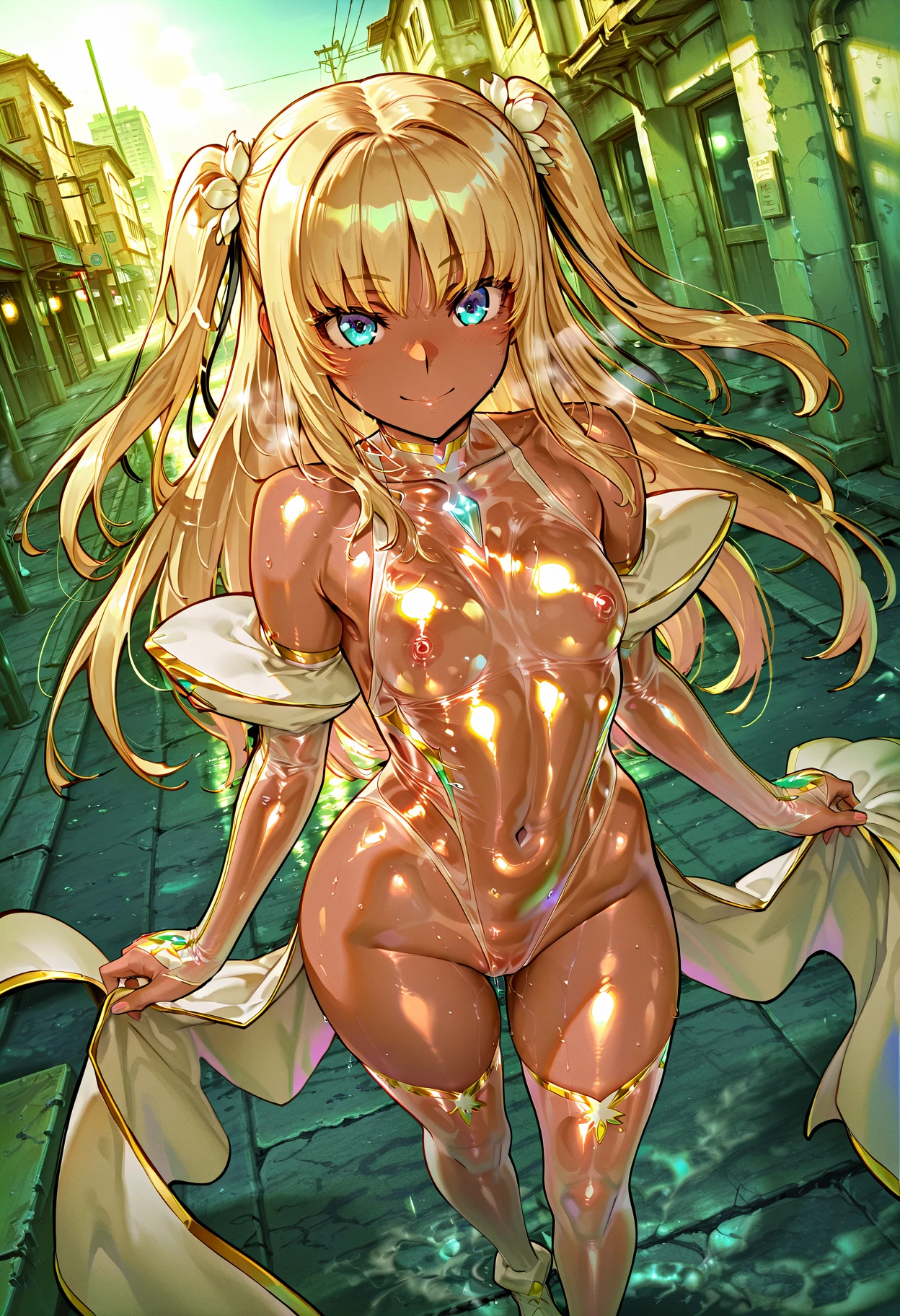 To Love-Ru,Golden Darkness,Fully nude,Nipples are there。Pussy in full view