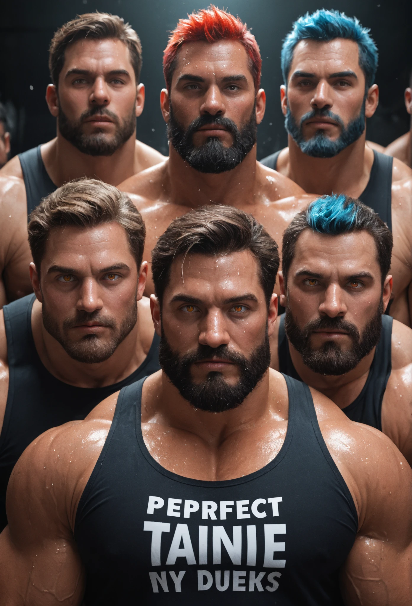 dronedminedcontrolled brainwashed group of male hot hunky handsome muscular stackrd buffed modellikesuper mucleguys bodybuilders taken over under a deep power and comtrolready to follow their master show them looking oddly clearly mindcontrolledbrainwashed mindlessly obedient show them looking like under that deeper power and control