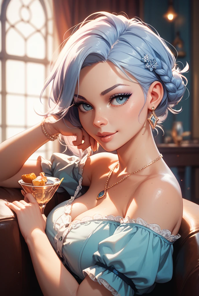 (Masterpiece), (Best Quality), realist, cinematic light, book, lying on a bed, surrounded by flower petals, cover, battlefield background, perfect body, huge breasts, perspiration, Pink and transparent underwear.m Arafed woman in a white shirt holding a glass of wine., a pastel inspired by Ion Andreescu, tumblr, Renaissance, 18 years, 22 years, charli xcx, 21 years, Violet Myers, Charli Bowater, her navel is exposed, she is about 20 years old, she is about 2 0 years old