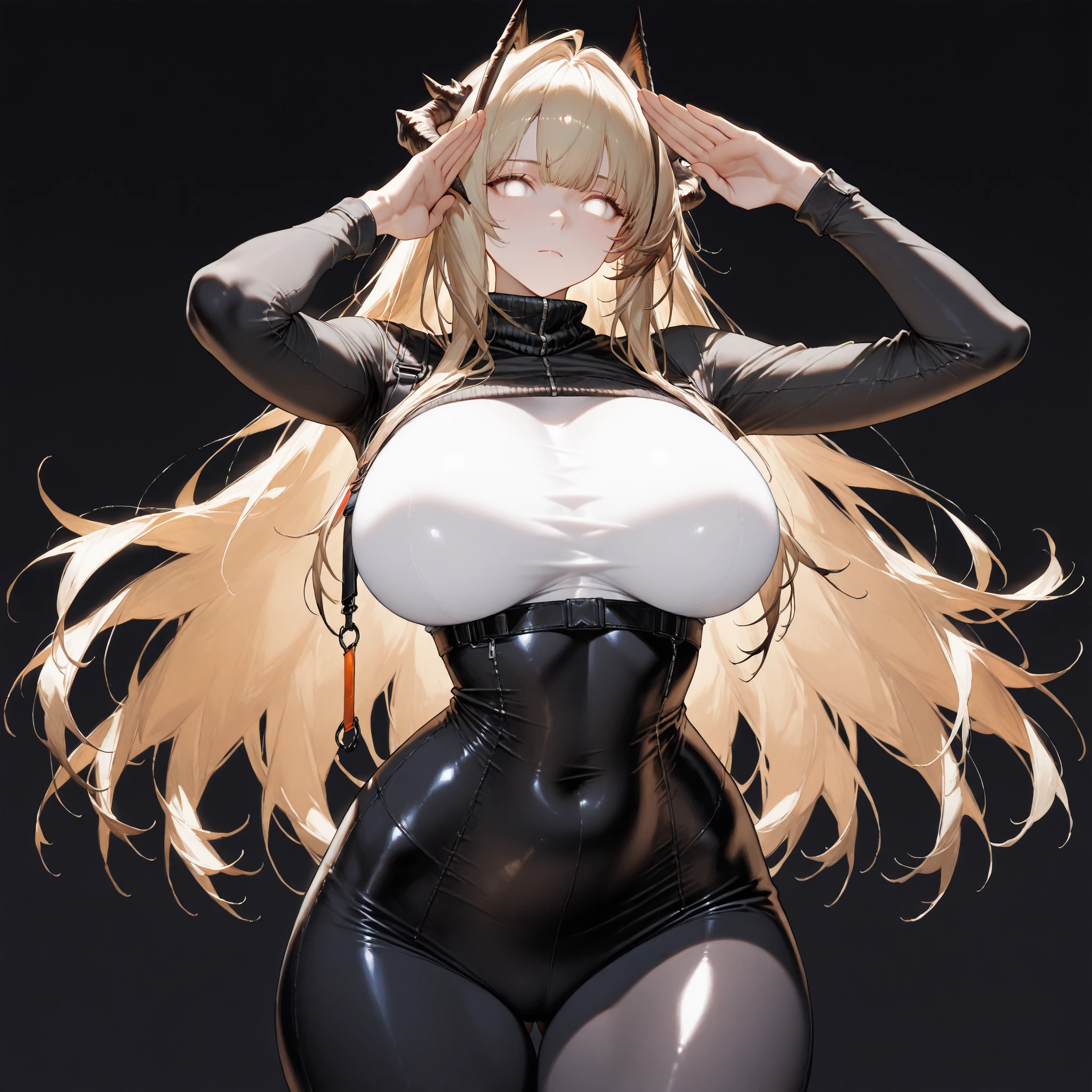sensual, long blonde hair, thick thighs, 8K, 4K, highest quality, High resolution:1.2), cute anime face, noise reduction, shining blue eyes, gentle smile, Gentle eyes、(((Full body nude)))、toned abdominal muscles, muscular arms, muscular legs,  young face, anime eyes, (((big breasts、Breasts that are about to burst)))、(((High-leg cut leotard)))