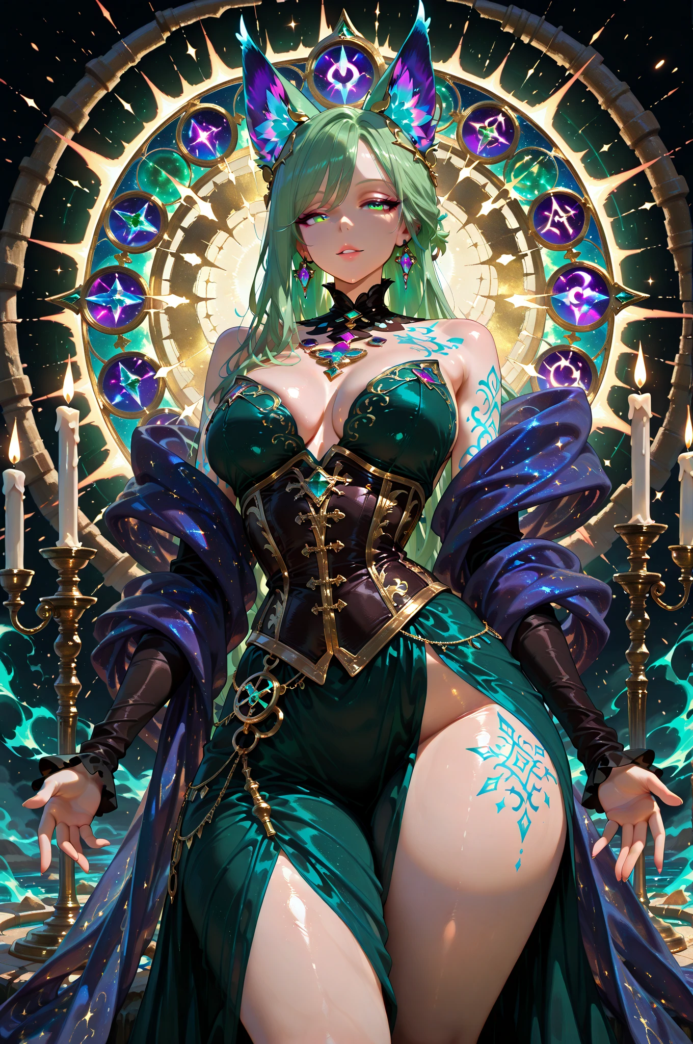 masterpiece, best quality, extremely detailed CG unity 8k wallpaper, ,, ,(Upper Body head close-up shot of a beautiful succubus girl), Wendy, braid fair,((Mckenna Grace)), Freckles,(Human genitalia,, gold,,no panties), (covered in  milk，pee, urination),(((gigantic breasts,transparent Areola, ))),(( Abdomen tattoo)) ,( bat wings) (Cross-eyed, , Blush),wet (transparent see through) , ,(Plump)，,((spread legs,,Fisheye perspective view,)),(Lean forward)，，,( expressionless face，Be mentally controlled)，,,, ,A bar at night, (transparent Glittering Lace torn pantyhose),,,pretty face, key art, award winning, intricate detail realism hdr, by (ruan jia and artgerm and range murata), Photorealism, Hyperrealism, ultra realistic, dramatic light, intense shadows, gorgeous view,depth of field