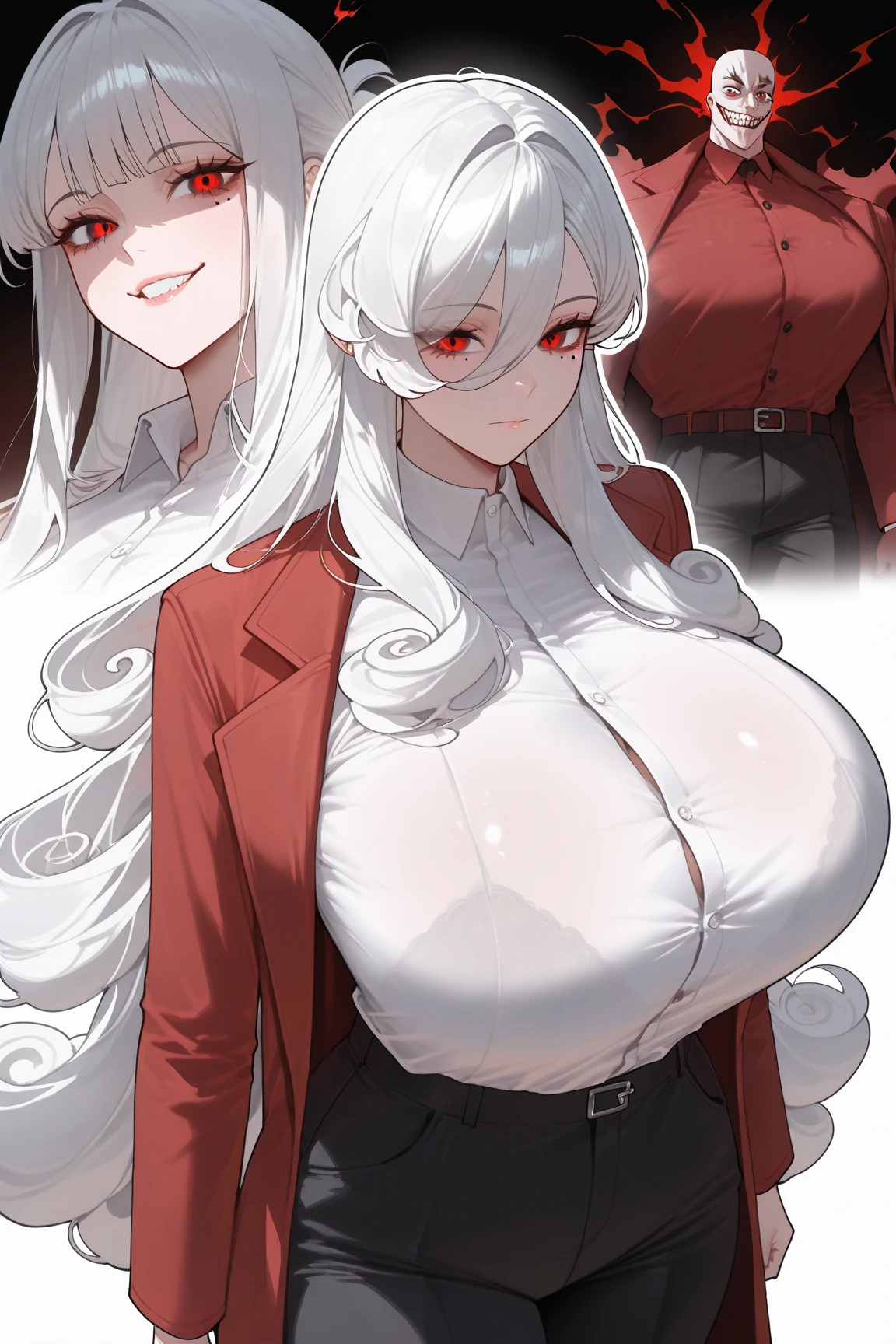 score_9,score_8_up,score_7_up, score_9,score_8_up,score_7_up, solo, ((full body)), ((lady secretary becoming futanari)), black short skirt, futa on thong, hair covering one eye, glasses, expressive, dynamic, thick full red lips, bimbo lips, pouted lips, squinting eyes, seductive, alluring, sexy, aroused, huge breasts, sagging breasts, wide hips, thick thighs, detailed background, ((NSFW)), ((sudden gigantic growing futa bulge)), long futa, pulsing futa, ((expanding futa))