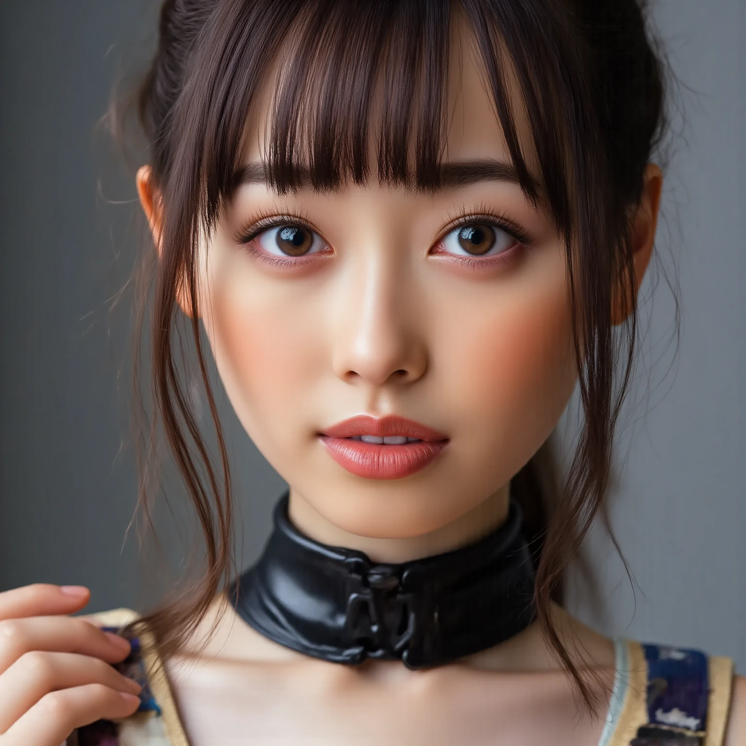 、Looking at the audience、(Highest quality、masterpiece)))、High resolution、Very detailed、masterpiece、Light、(8K、Highest quality、masterpiece:1.2)、(Realistic、Realistic:1.37) High resolution、Super detailed、Woman wearing glasses、Round glasses with thin frames、Light colored eyeglass frames、Asian, cute, cute顔, alone, short hair1.2, Textured skin, , 詳細なnight景, Light, Written boundary depth, レンズフレアLight、smile、Small breasts、Beautiful and detailed eyes、、night、(short hair:1.2)、Floating Hair Nova Frog Style、(masterpiece:1.4), (best quality:1.4),(photo of a cute girl),Japanese,((独奏)),
front view, (20 years old),(skinny body:1.2), ,leashed,chained,Nude,on all fours,Japanese,brown hair,20 years old,cute girl,facing front,looking at viewer,(cute smile),独奏,from front,choker,
nipple,outdoor,sea,