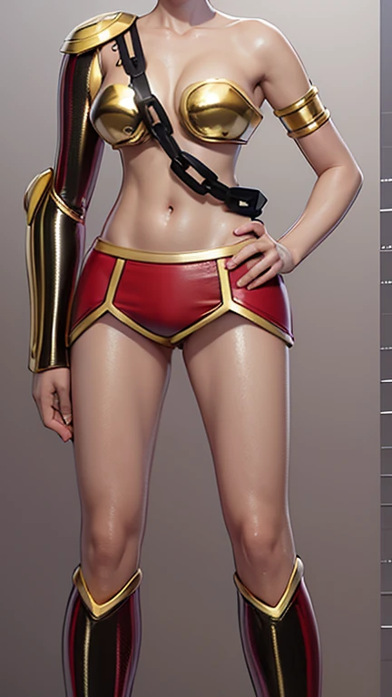 1 Girl donghua, Best quality, Ultra Detail, 8K, Ultra high realistic, Detailed face, Full body, standing, Ultra high realistic, Detailed face, (Blushing:1.3), Wet skin, Latex bra, Latex hot skirt, Ahegao face, beautiful breasts, body details, Oil skin, big thighs