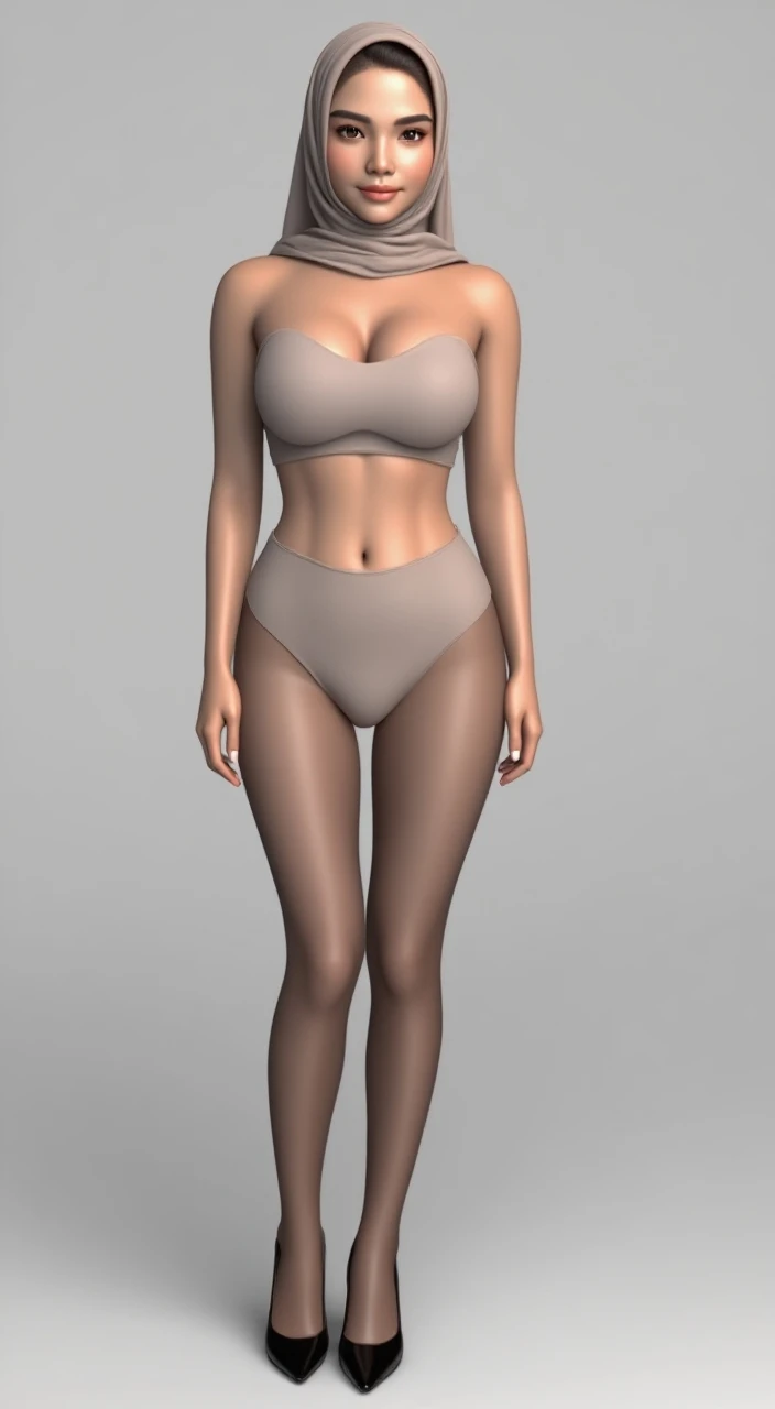 araffe woman in a red bikini and a bald head, realistic shaded perfect body, realistic bikini, photorealistic perfect body, ebony skin, 3 d render of a full female body, t pose, synthetic curves striking pose, body meshes, slim female figure, perfectly shaded body, daz studio genesis iray female, anorexic figure