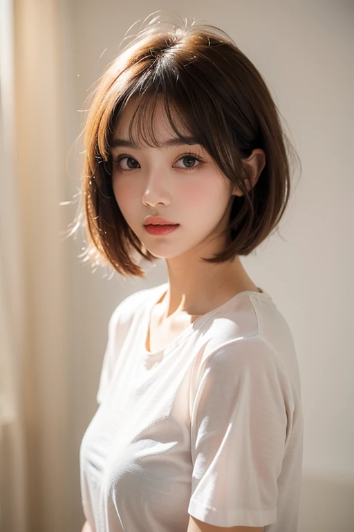 8k, Ultra-high resolution, Highest quality, masterpiece, 三分割法によるphotograph,Surreal, photograph, 1 Girl, (16 years old:1.3), pretty girl, Cute Face, Beautiful eyes in every detail, 細かくdetailedに,masterpiece,One Girl:1.2, Japan Female Announcer,upper body,blank expression,Black Hair,Messy hair,Station platform,風景photograph,Clean and modest clothing,Natural Makeup,Beautiful leg line beauty,Realistic Skin, Perfect and beautiful face ,完璧でCute Face, Skin with attention to detail, Perfect limbs、Narrow waist、Thin legs),Looking at the audience、beauty,Long neck、(((Ideal body type))),A cup small breasts :2,Portraiture:2,Perfect Anatomy,鮮明なdetailed,detailed,Surreal,Light and shadow,dappled sunlight