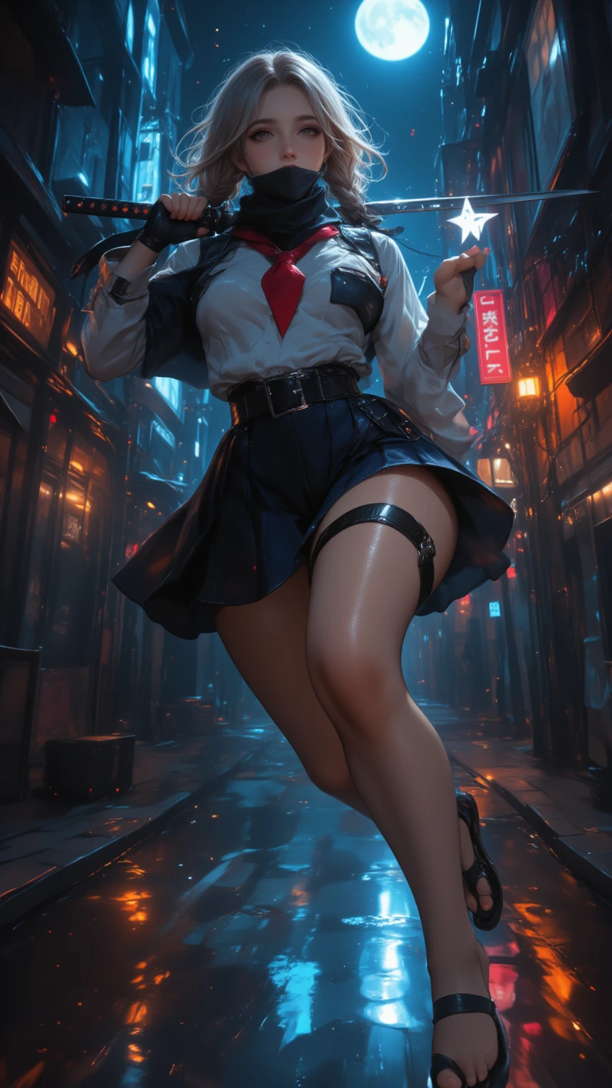 masterpiece, best quality, high quality,extremely detailed CG unity 8k wallpaper, beautiful giant schoolgirl posing, a skycraper city as scenario, she is destroying the city and doing damage and debris due her movement, giantess concept, giantess art, macrophilia, woman bigger than skyscrapers --auto --s2