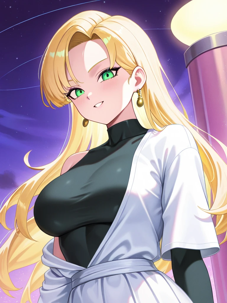 Quetzalcoatl / Lucoa, ojos detallados, cuerpo completo, lindo, sexyrobutts, Japanese Ghost Costume, fantama flotando, noche luna llena, Cleavage Bulge