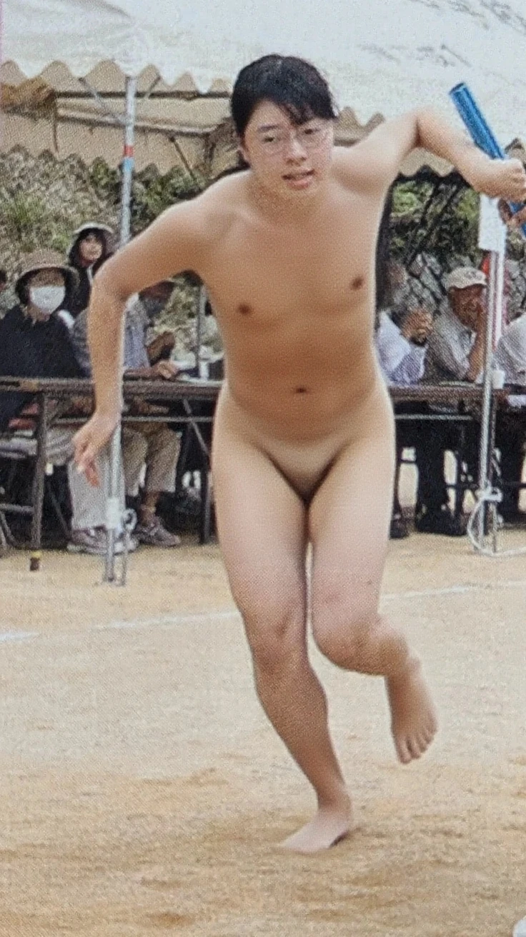 Kentaro Sakaguchi erects his penis while doing M-shaped leg movements