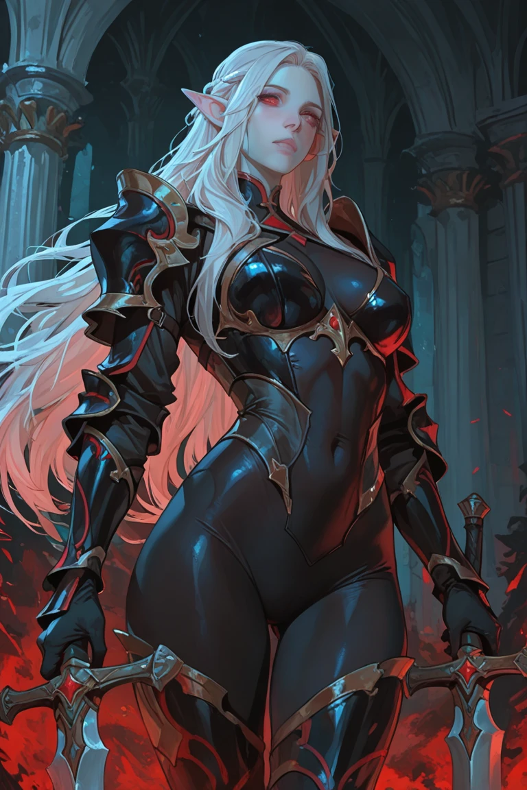 1 woman with long white hair,masterpiece,best quality,pubic tattoo on underbelly,dusk,long hair,white hair,bat hair ornament,dark_persona,(golden eyes),bouncing breasts,demon horns,whole body,Black pantyhose cover the whole body,Black armor,black leg high heels armor,
(Volcanic background:1.3),(fierce steel dragon:1.2),(sexy,Big chest:1.4),Cities at night,industrial cities,steel forests,ultimate color,Huge breasts,Oriental dragon,Robot dragon,dragon of steel,fierce steel dragon,
character design,character portrait,background,gazing at you,towering,(With dragon horns on his head:1.2),(Black pantyhose:1.4),Petals,( floating spark in the air:1.3),Volcano,magma,
(best quality),(realistic medium, photo realism:1.3),high-heeled shoes(masterpiece:1.3),Big chest,
bestquality,masterpiece,anextremely,delicate,Beautiful legs,
beautiful,8kwallpaper,finelydetail,masterpiece,bestquality,Sexy,charming,