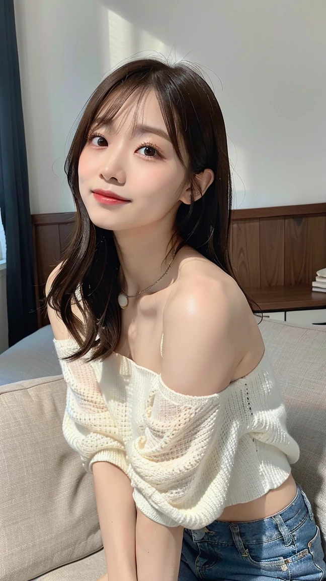 le_dahye1-4000,   (masterpiece:1. 0), (best quality:1. 4), (ultra highres:1. 2), (photorealistic:1. 4), (8k, RAW photo:1. 2), soft focus, 1 woman, smile, (sharp focus:1. 4), detailed beautiful face, (casual outfit:1. 4), beautiful skin, smiling