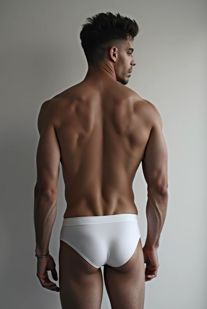 A photo of a naked man