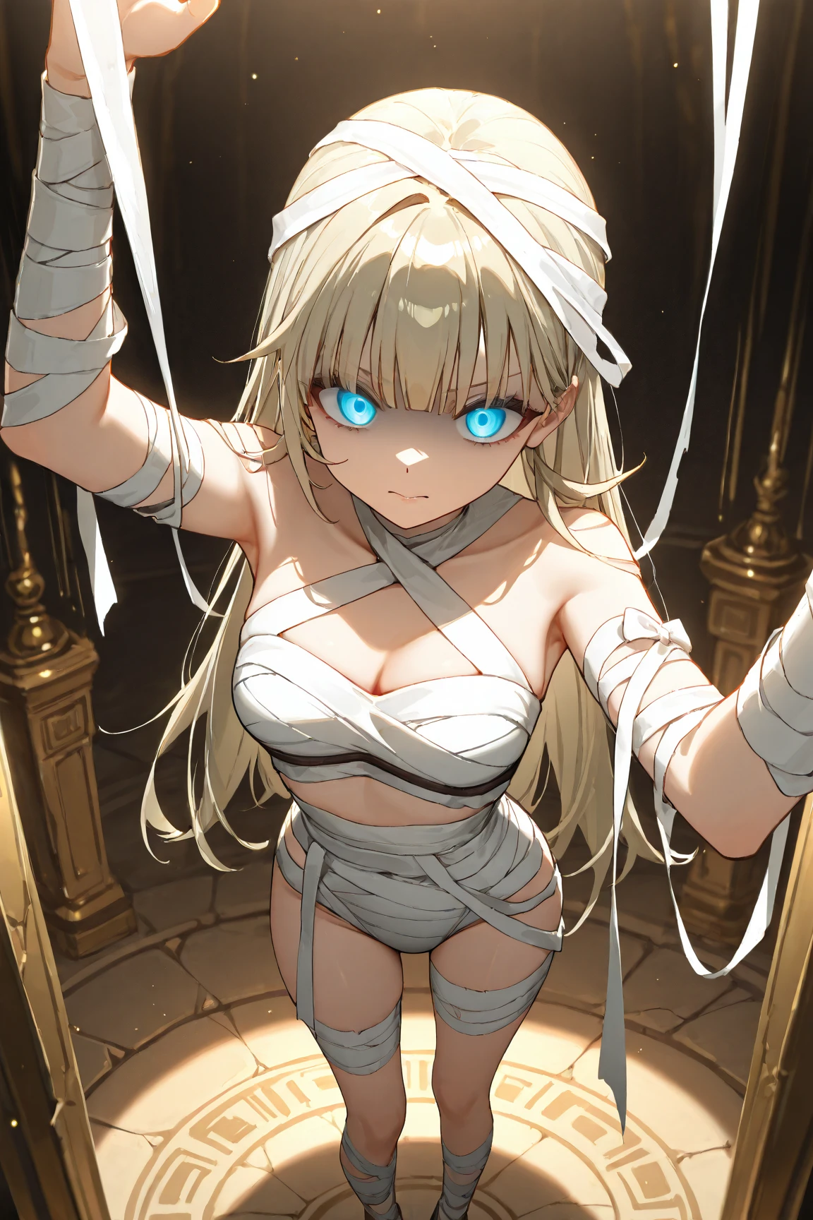 princess is in a prison, tied up, dirty