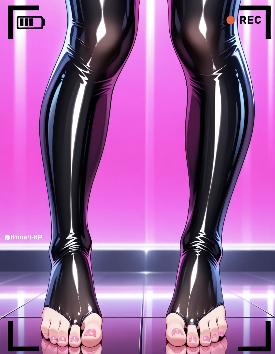 8K, top quality, masterpiece, high definition, ultra high definition, 1 girl, 18 years old, (wearing a white vacuum perspective uniform: 1.5), white mini skirt, solo, (full body), (black hair wave), (spread legs), blue ugly, beautiful and delicate eyes, delicate skin, slim body, big breasts, thin thighs, feet in leather boots, futuristic space, (front), looking up into the lens, lower abdomen, background blur, Focus on depth of field