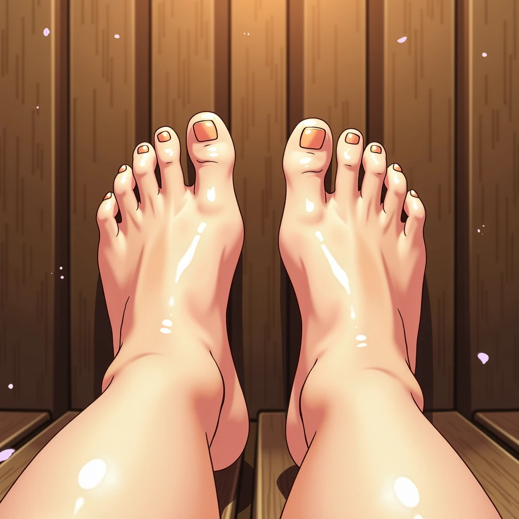 nsfw,beautiful girl,Anime Face,older sister,pink hime_cut,embarrassed,sagging breasts,gleaming skin,steam,(low quality,worst quality:1.4),extra limbs,missing limb,extra digit,fewer digit,missing digit,missing finger,fused fingers,mutated hands and fingers,1girl,sweat,sauna,Completely naked,from below,soles of both feet,show the soles of your feet,face forward,stretch your legs,front,sit with legs stretched out,front,on the couch,In bath towel,Large soles,on back.Open legs wide,footjob,close-up focus,