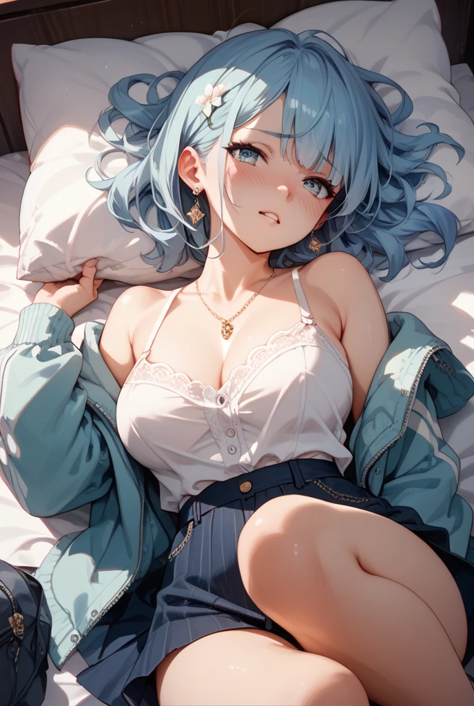 (top-quality, (Ultra high definition,4K), (超A high resolution:1.3, in 8K),masutepiece:1.2),masutepiece:1.2),(Perfect Anatomy,Anatomically accurate), (A fluffy cloud on my nipples,Coat your chest with colorful ink:1.7),(Beautiful lighting), (Cute little girl s), (Sitting on a sofa floating in the sky), (knit Cardigan),(Lace panties),(Beautiful eyes),(extremely detailed and beautiful face),(fascinated expression),(Large breasts:1.3), (soft skin),(Photorealistic),(Glowing skin)