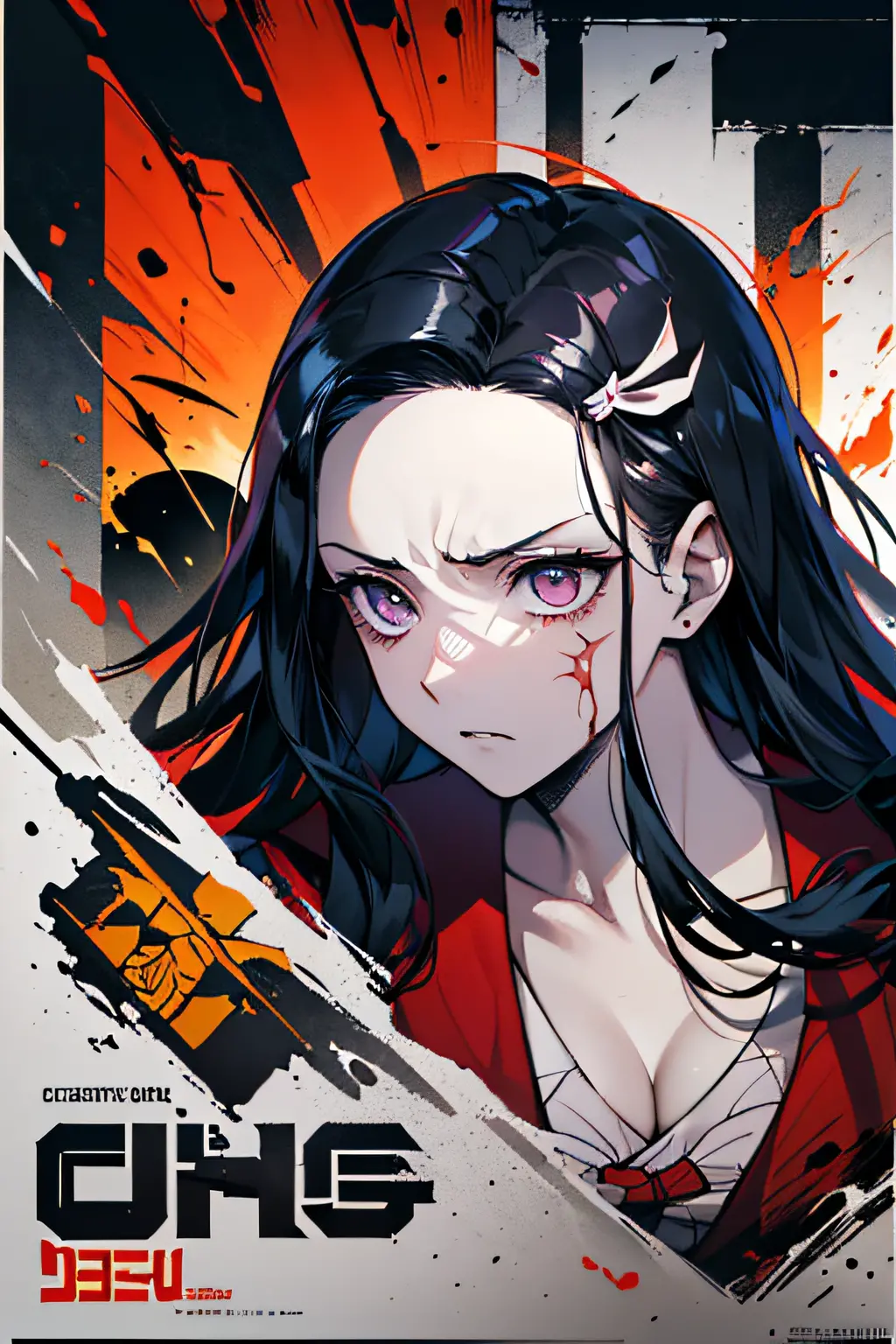 (masterpiece:1.2, best quality), 1lady, Yoru, solo, photorealistic, science fiction film, science fiction, science fiction, war, upper body, small breasts, focus on face, realistic, pastel painting, powerful, intelligent, sensual, detailed eyes (intimidating look, Brown eyes) well detailed, long black hair, best CG, (wearing German red 2 world war general uniform), military, area force, greatness of the army,