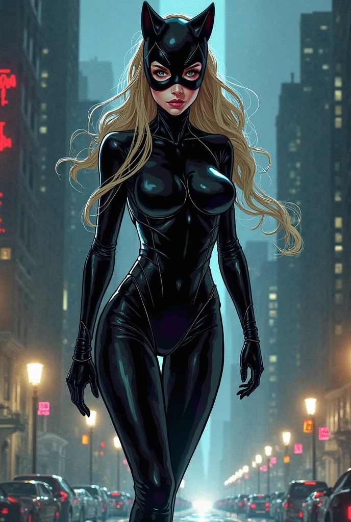 (8K best qualtiy masterpiece:1.2) Woman in black rubber suit full body Esbian blondehair (eye brows up:1.5) Sleeveless Ultra High Leg Big big ass Bewitching thigh open the legs widely blue eyess Face very detailed Beautiful detailed ultra4keye (white backgrounid:1.2)